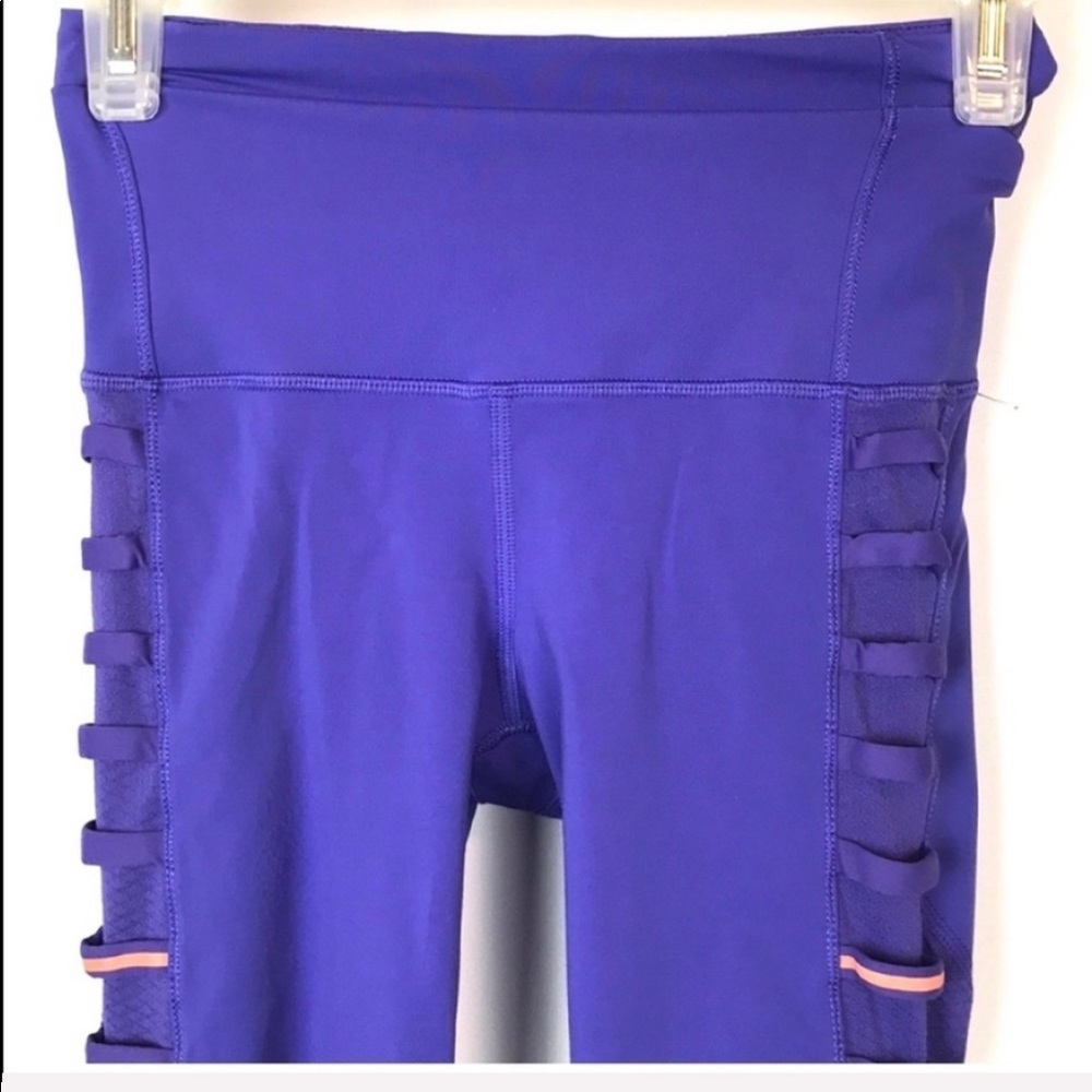Lululemon Breezy Mesh Crop Leggings Size 2 - Picture 2 of 7